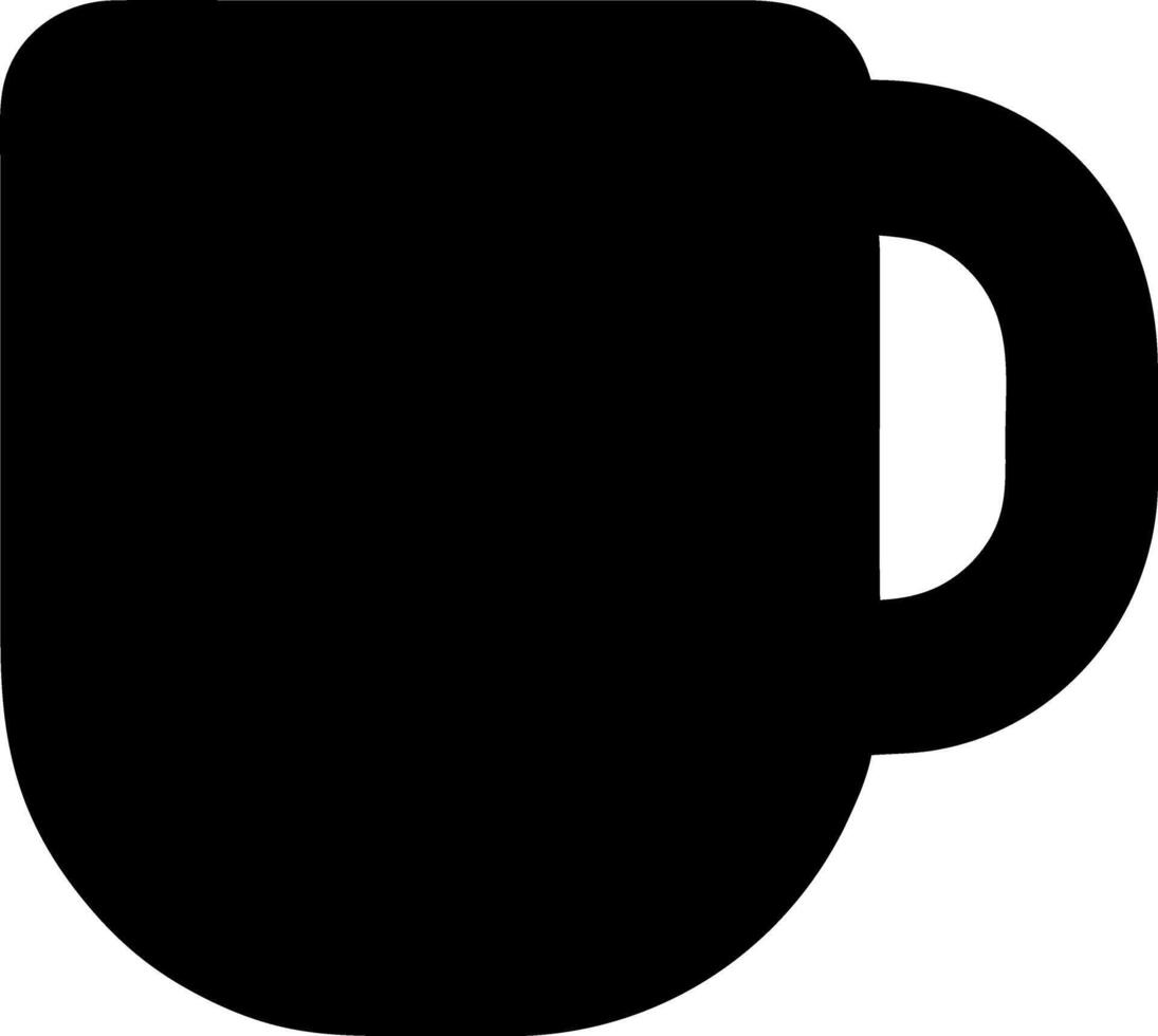 mug black fill icon vector