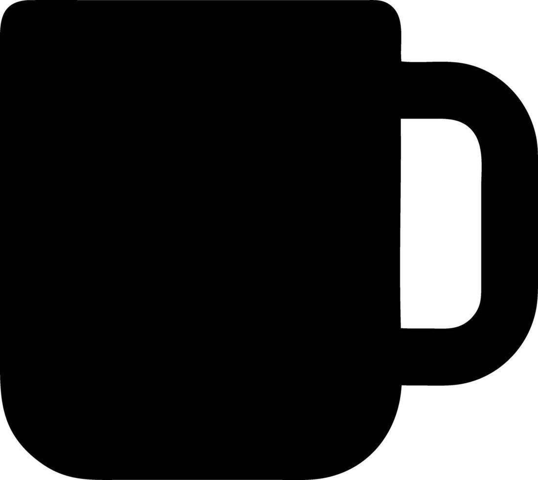 mug black fill icon vector