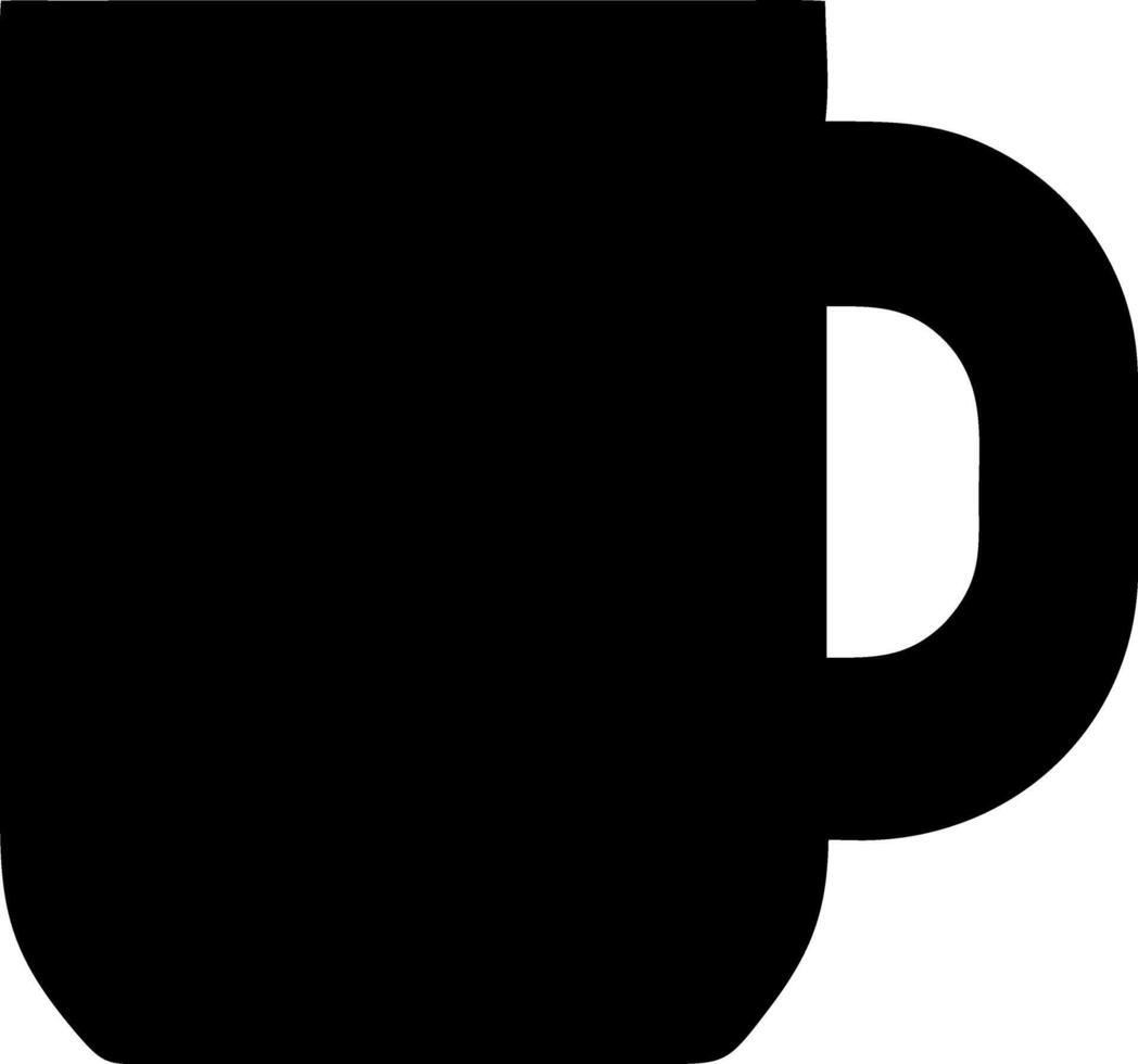 mug black fill icon vector