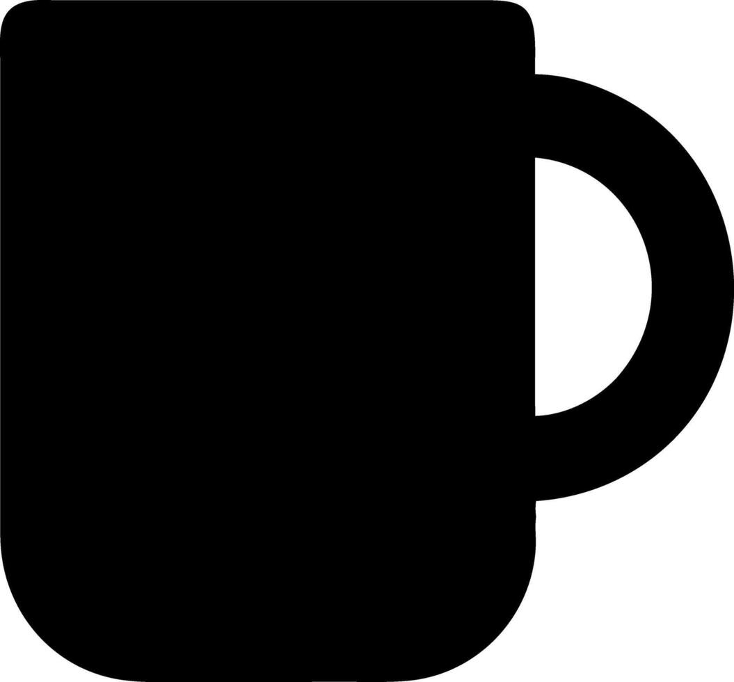mug black fill icon vector