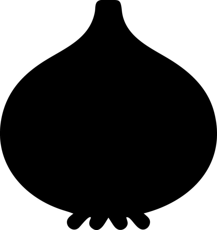 onion black fill icon vector