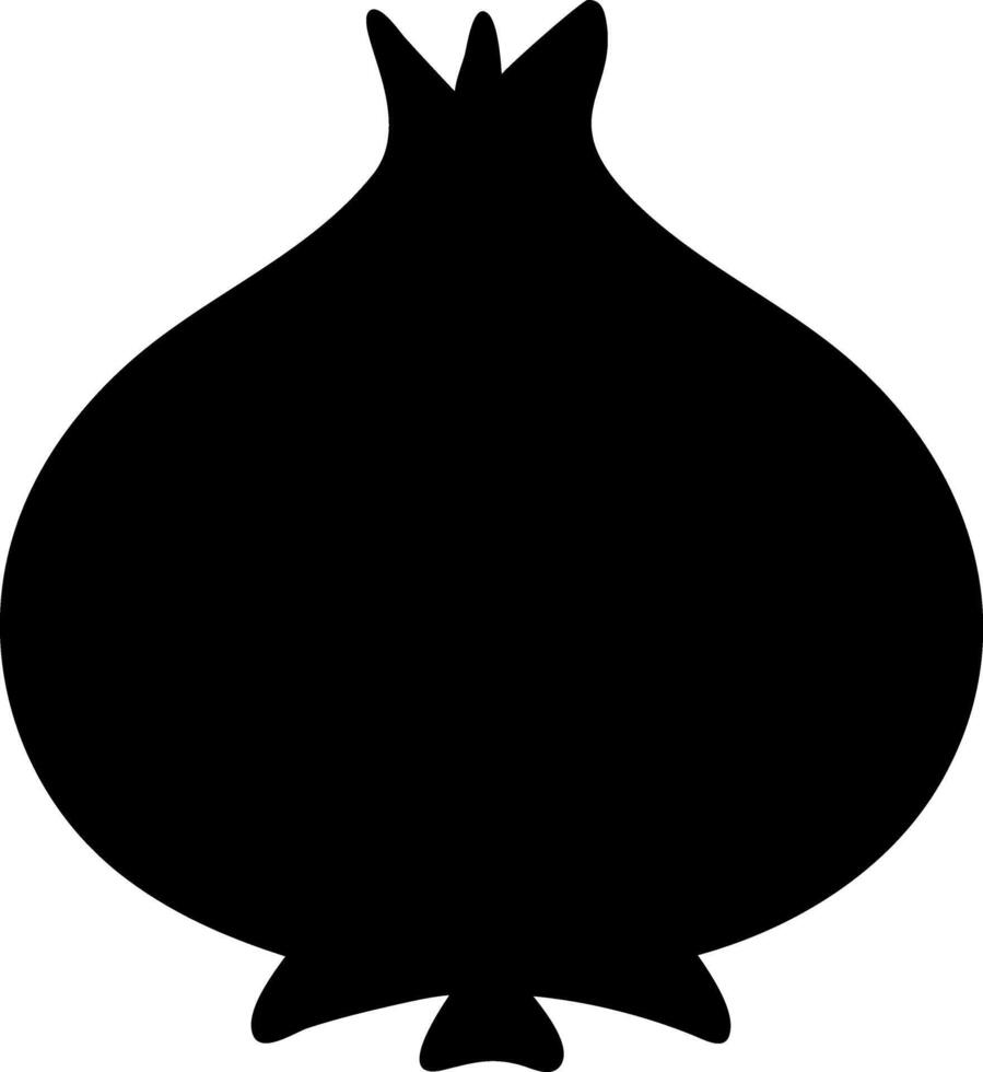 onion black fill icon vector