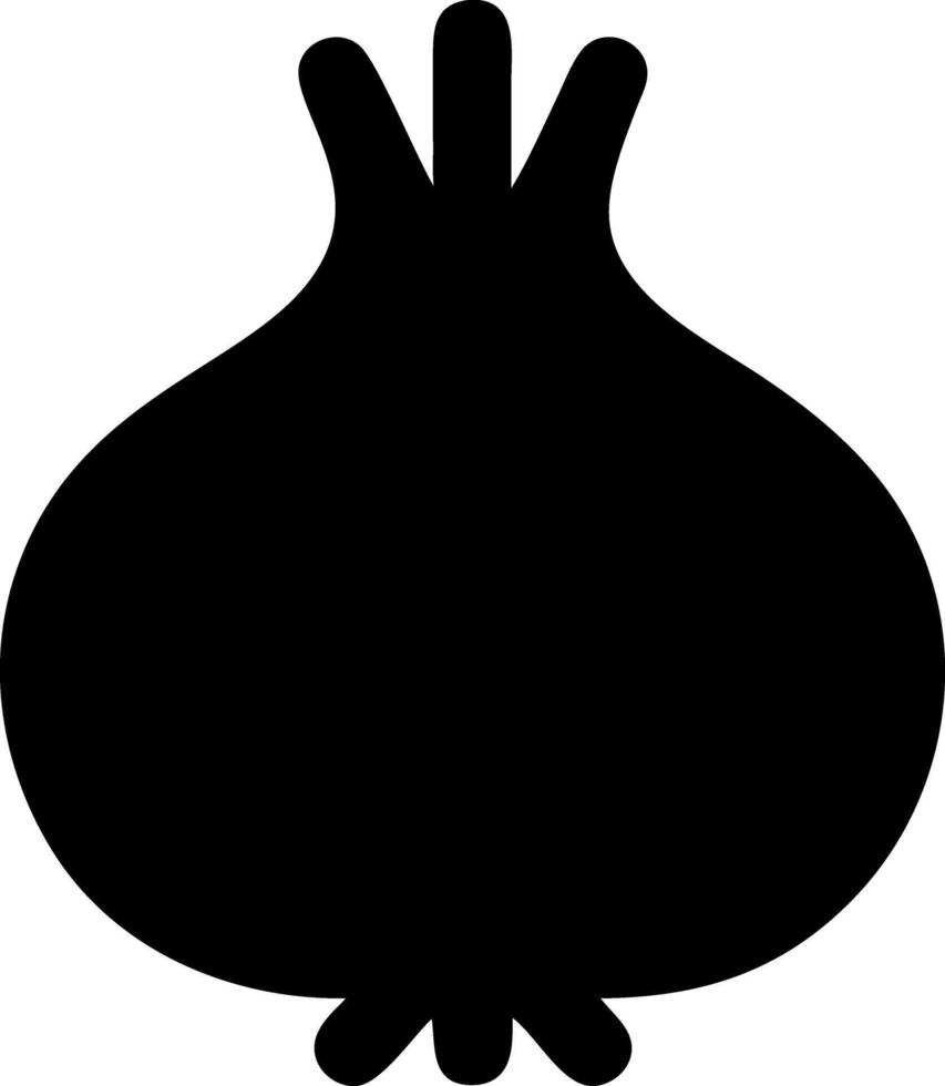 onion black fill icon vector