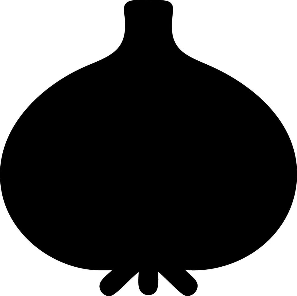 onion black fill icon vector
