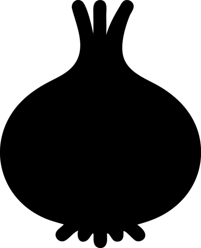 onion black fill icon vector