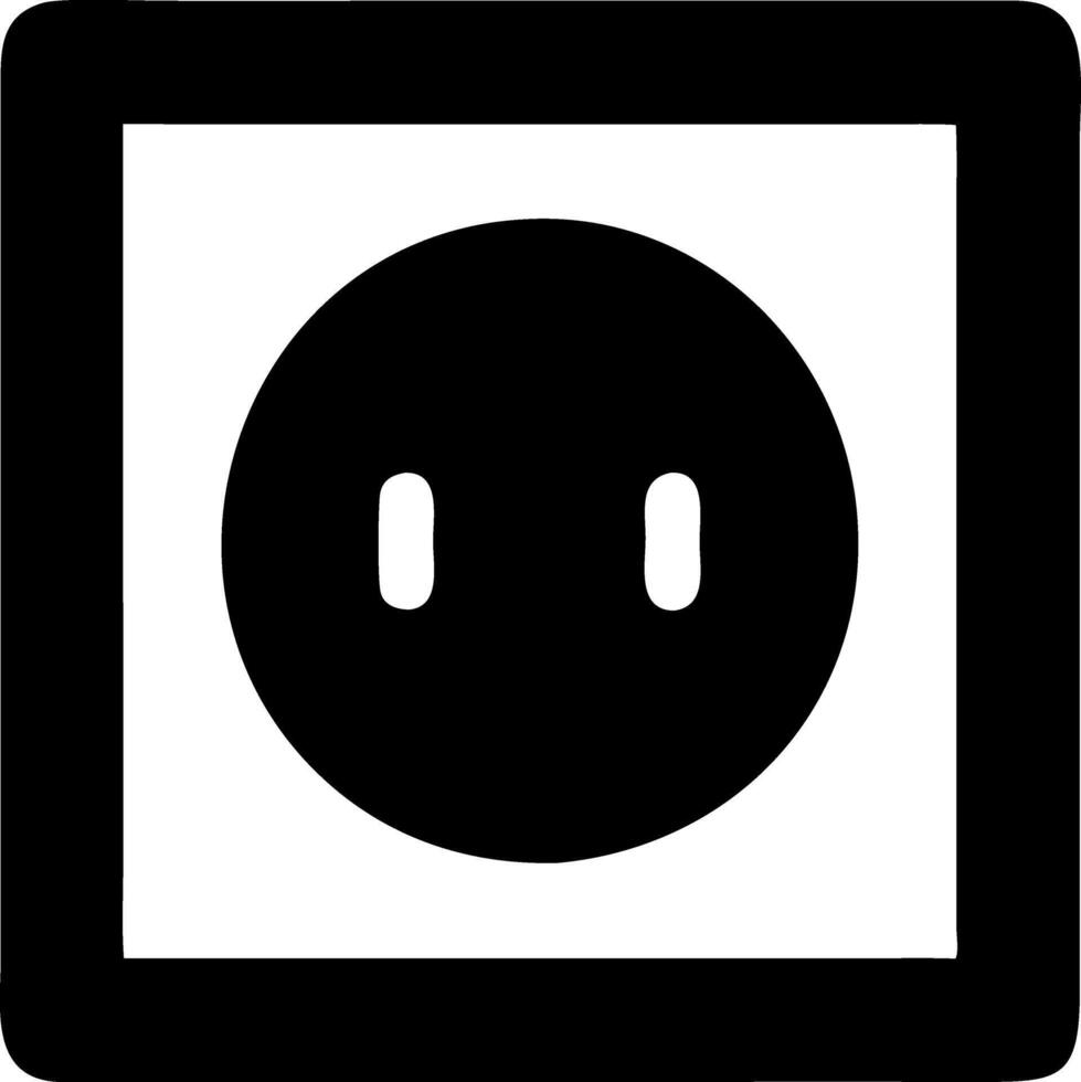 oven black fill icon vector