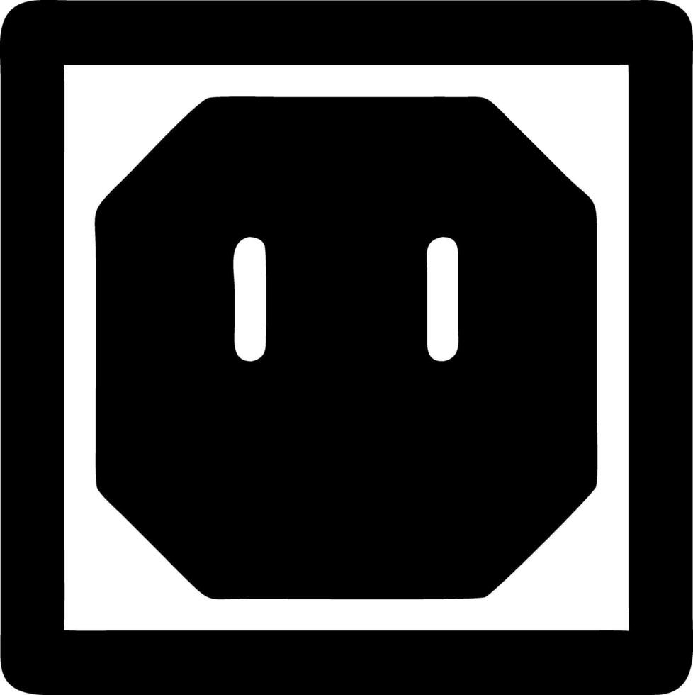 oven black fill icon vector