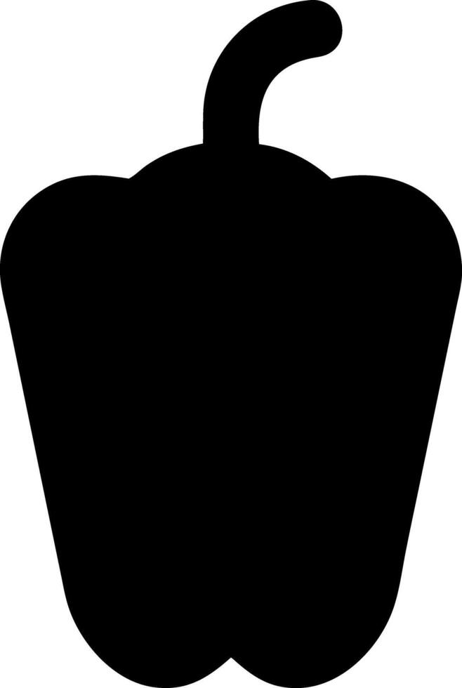 pepper black fill icon vector