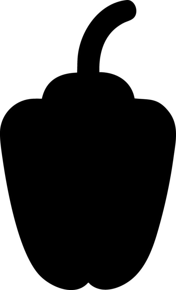 pepper black fill icon vector