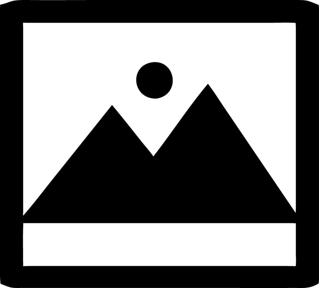 photo black fill icon vector