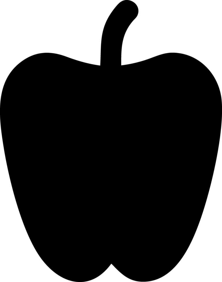 pepper black fill icon vector
