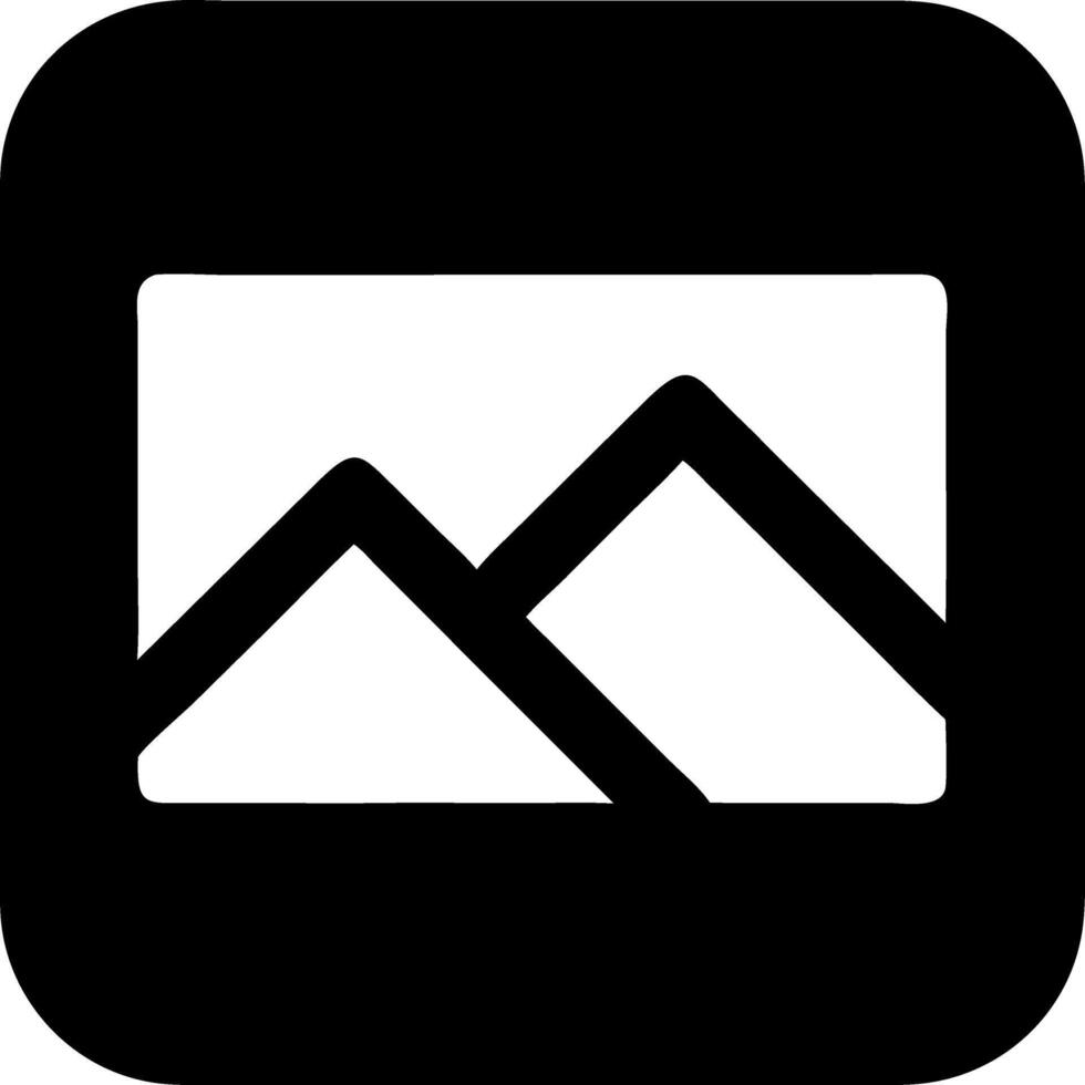 photo black fill icon vector