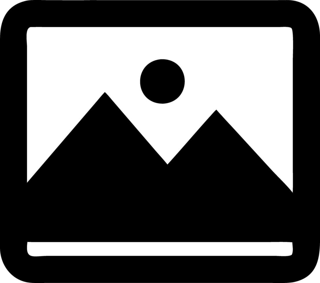 photo black fill icon vector