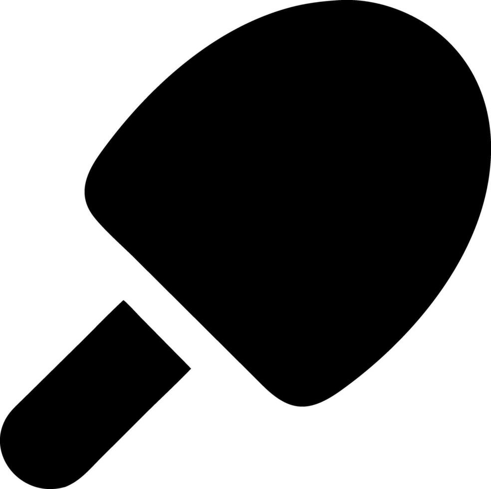 pickleball black fill icon vector