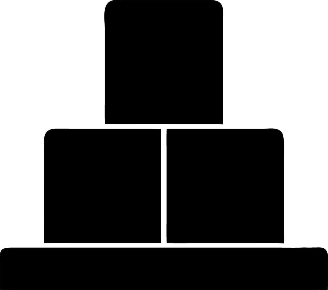 podium black fill icon vector