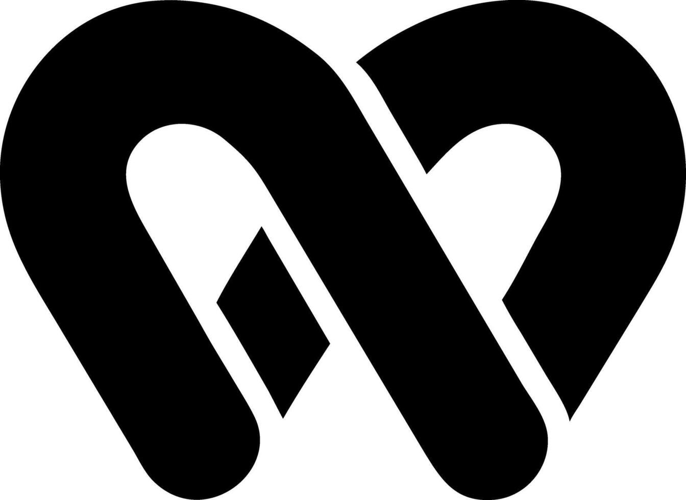 pretzel black fill icon vector