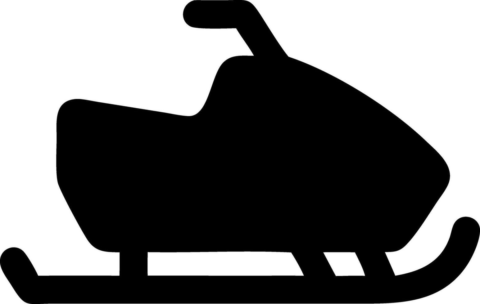 snowmobiling black fill icon vector