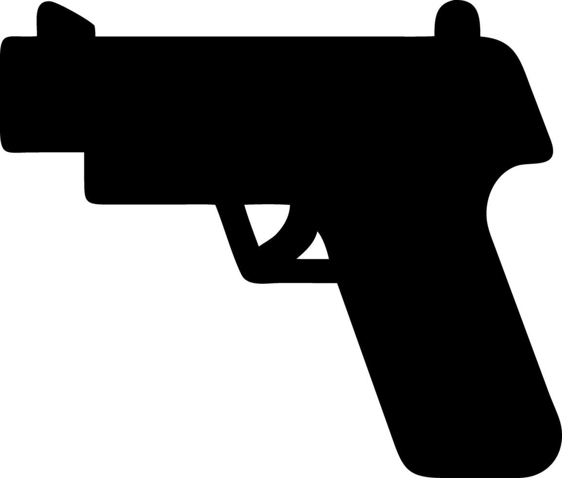 squirt gun black fill icon vector