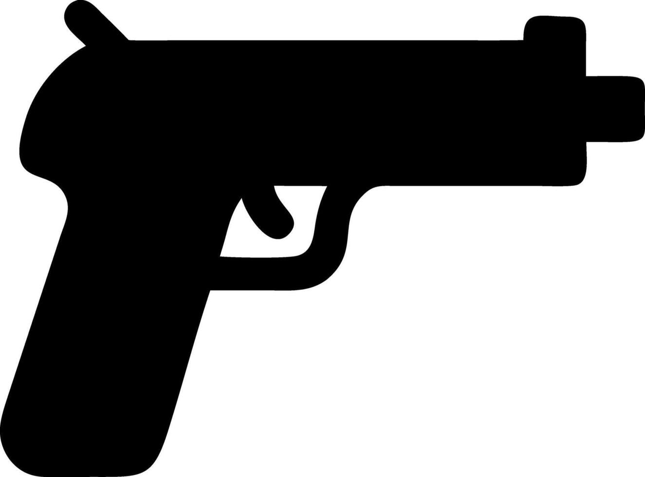 squirt gun black fill icon vector