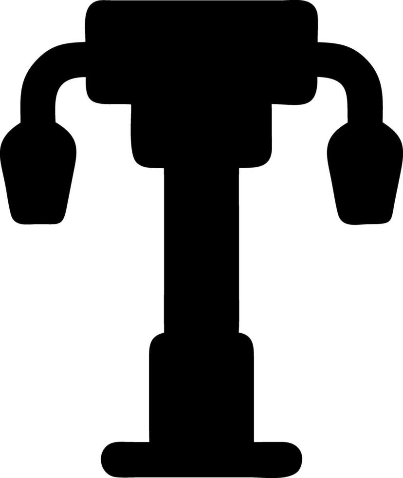 street lamp black fill icon vector