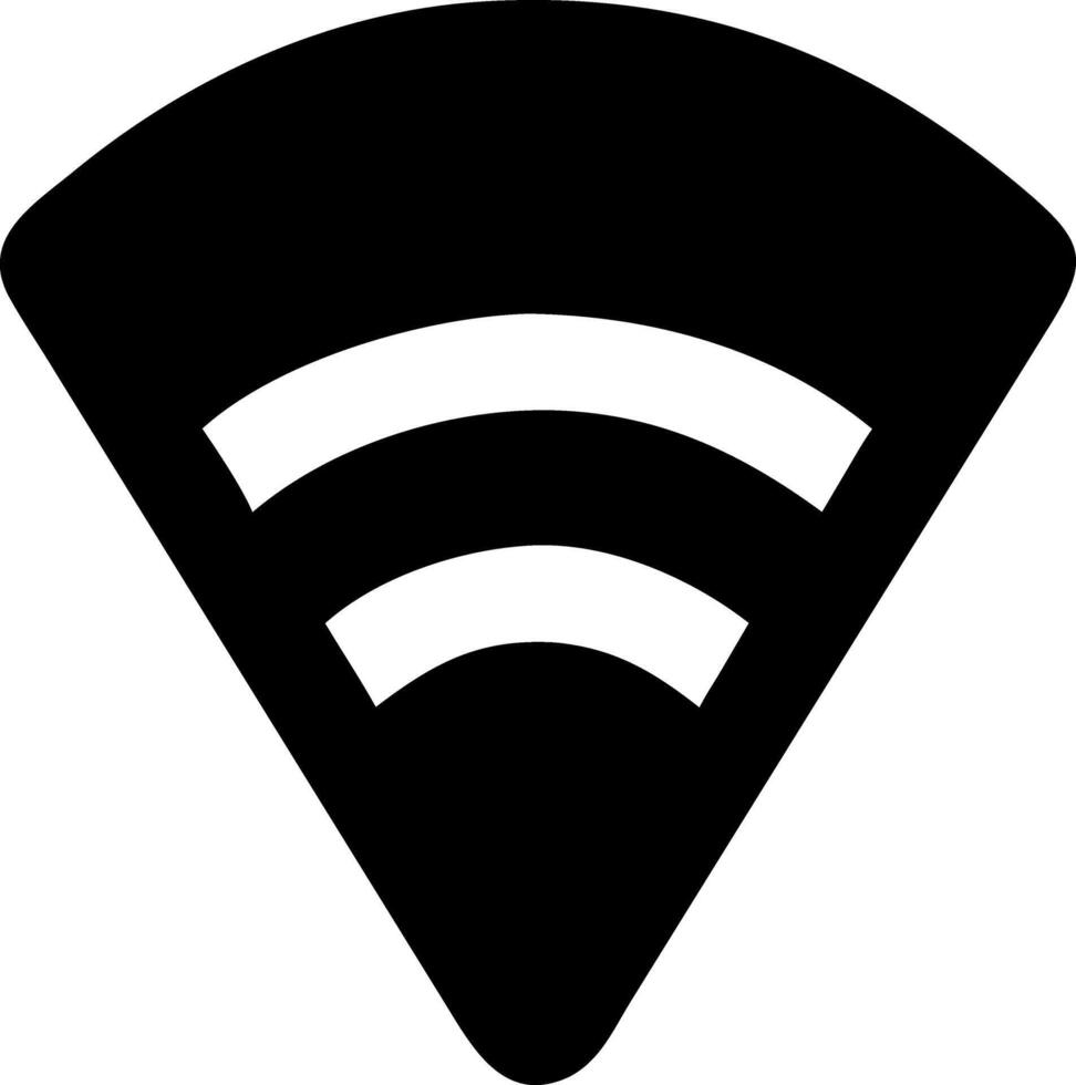 wifi black fill icon vector