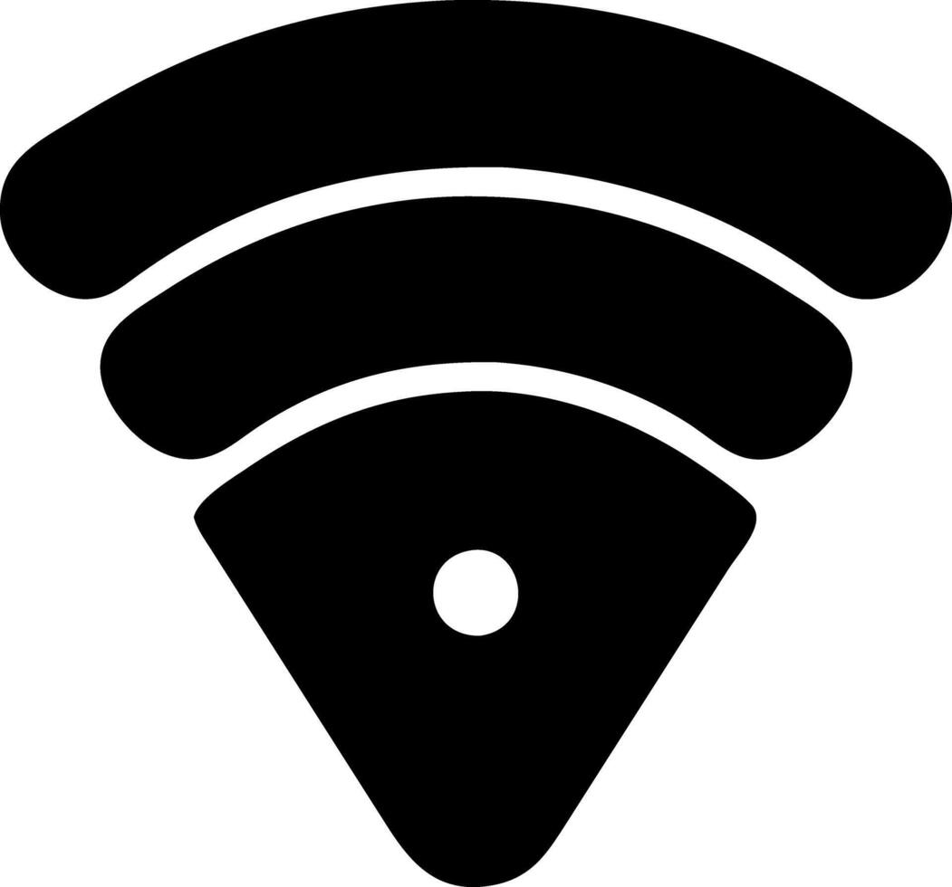 wifi black fill icon vector