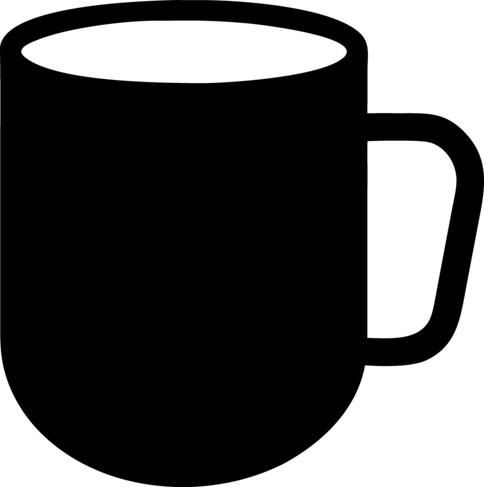 mug black fill icon vector