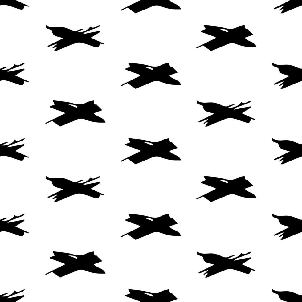 Seamless pattern with hand drawn cross symbols vector