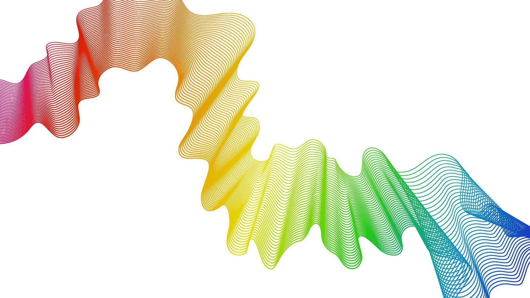 Abstract backdrop with wave gradient lines vector