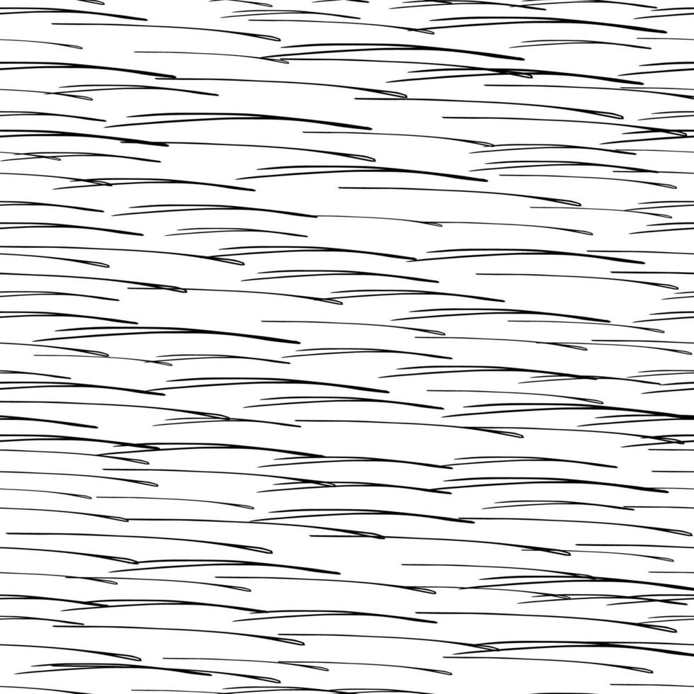 Seamless pattern with black pencil brushstrokes vector