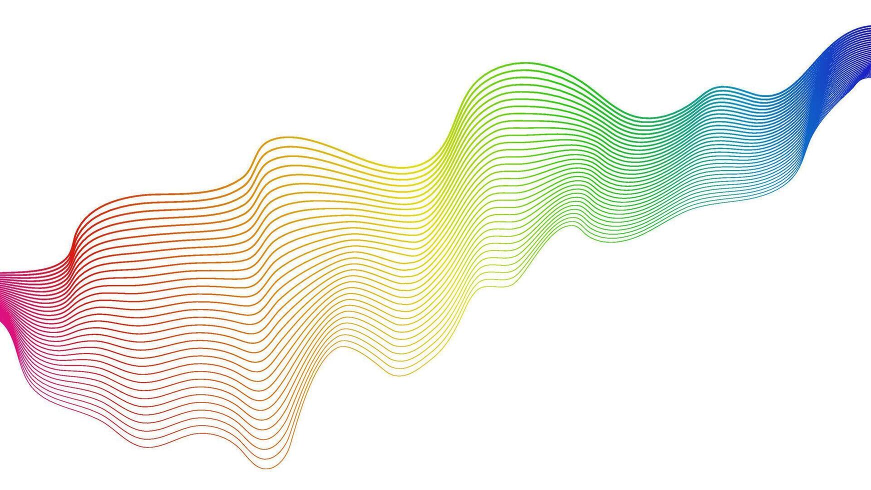 Abstract backdrop with wave gradient lines vector