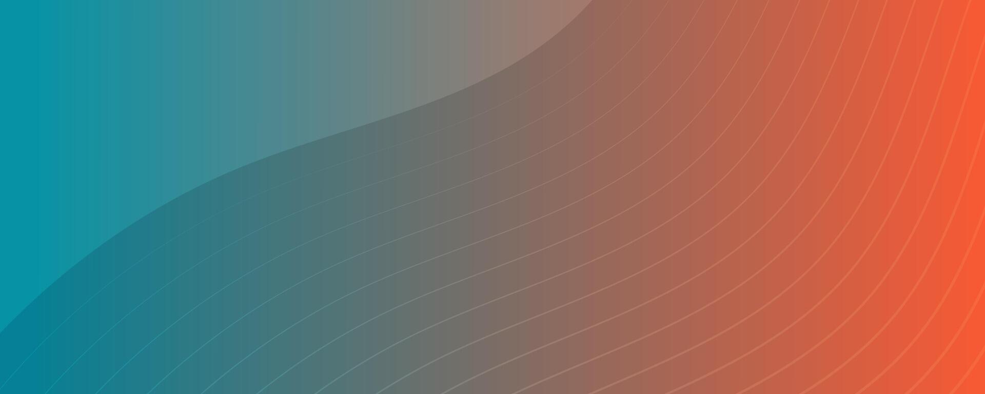 Modern colorful gradient background with wave lines vector