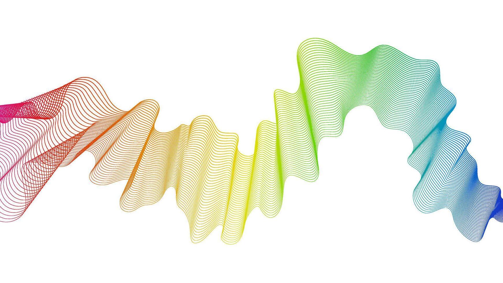 Abstract backdrop with wave gradient lines vector