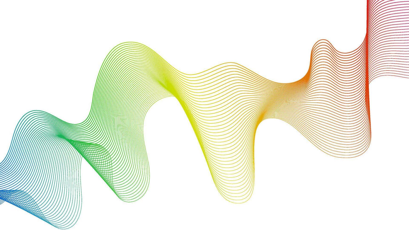 Abstract backdrop with wave gradient lines vector