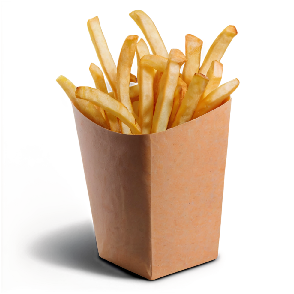 French fries isolated on a transparent background png