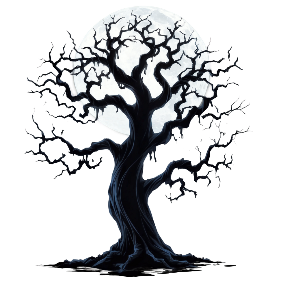 Spooky Halloween Tree png