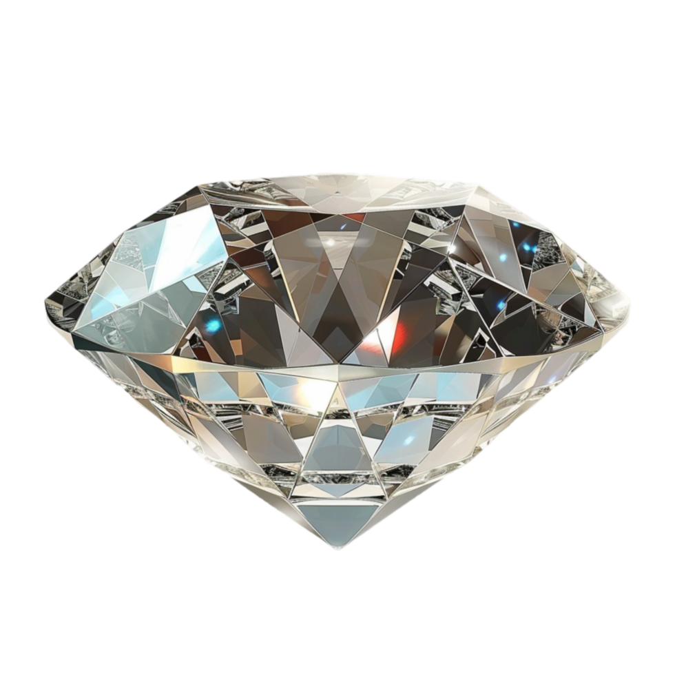 Diamond on Transparent background AI-Generative png