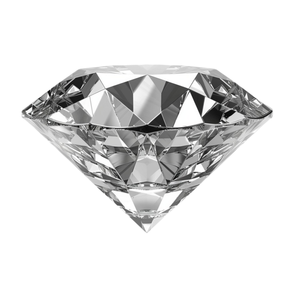 Diamond on Transparent background AI-Generative png