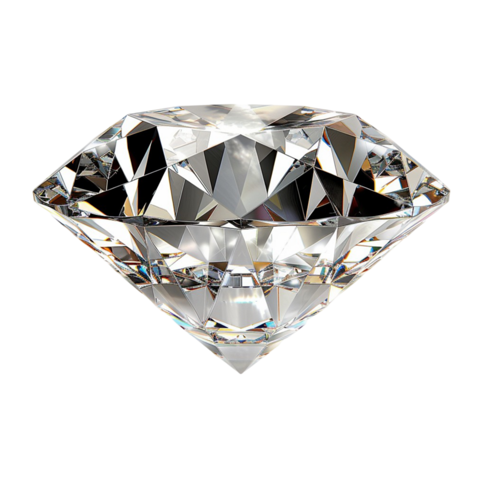 Diamond on Transparent background AI-Generative png