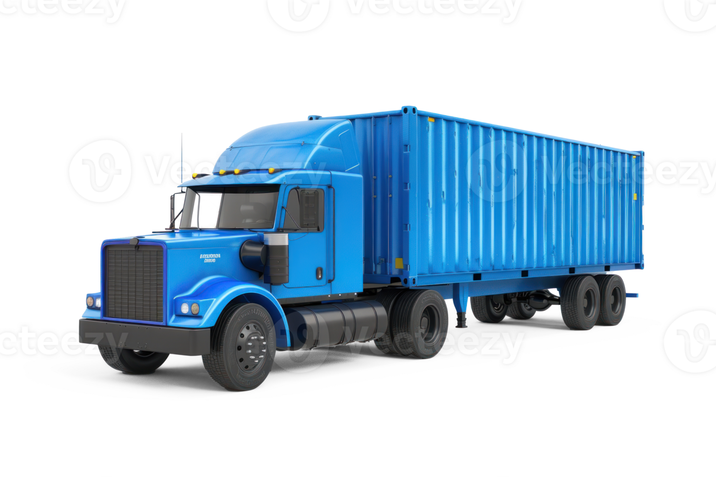 a blue truck on transparent background png