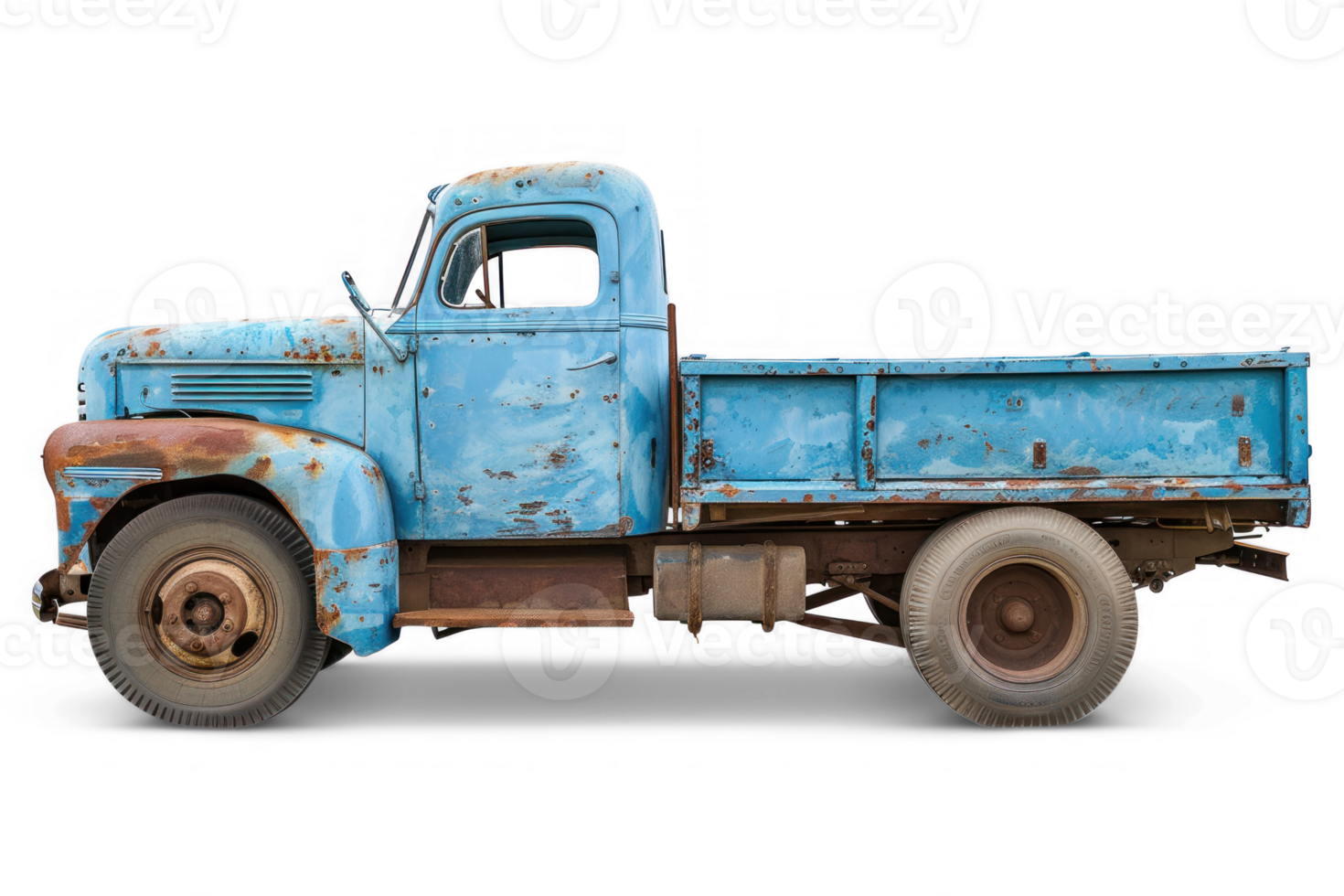 a blue truck on transparent background png