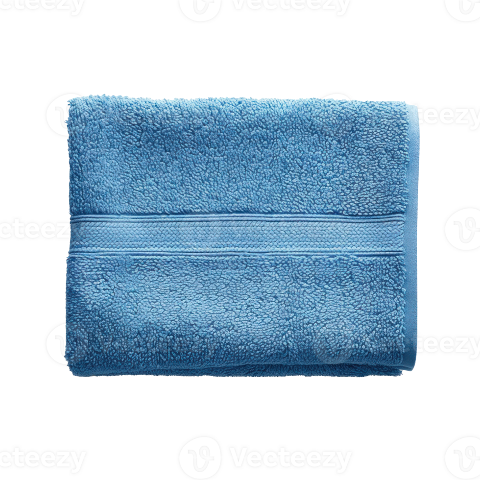 a blue towel on a transparent background png