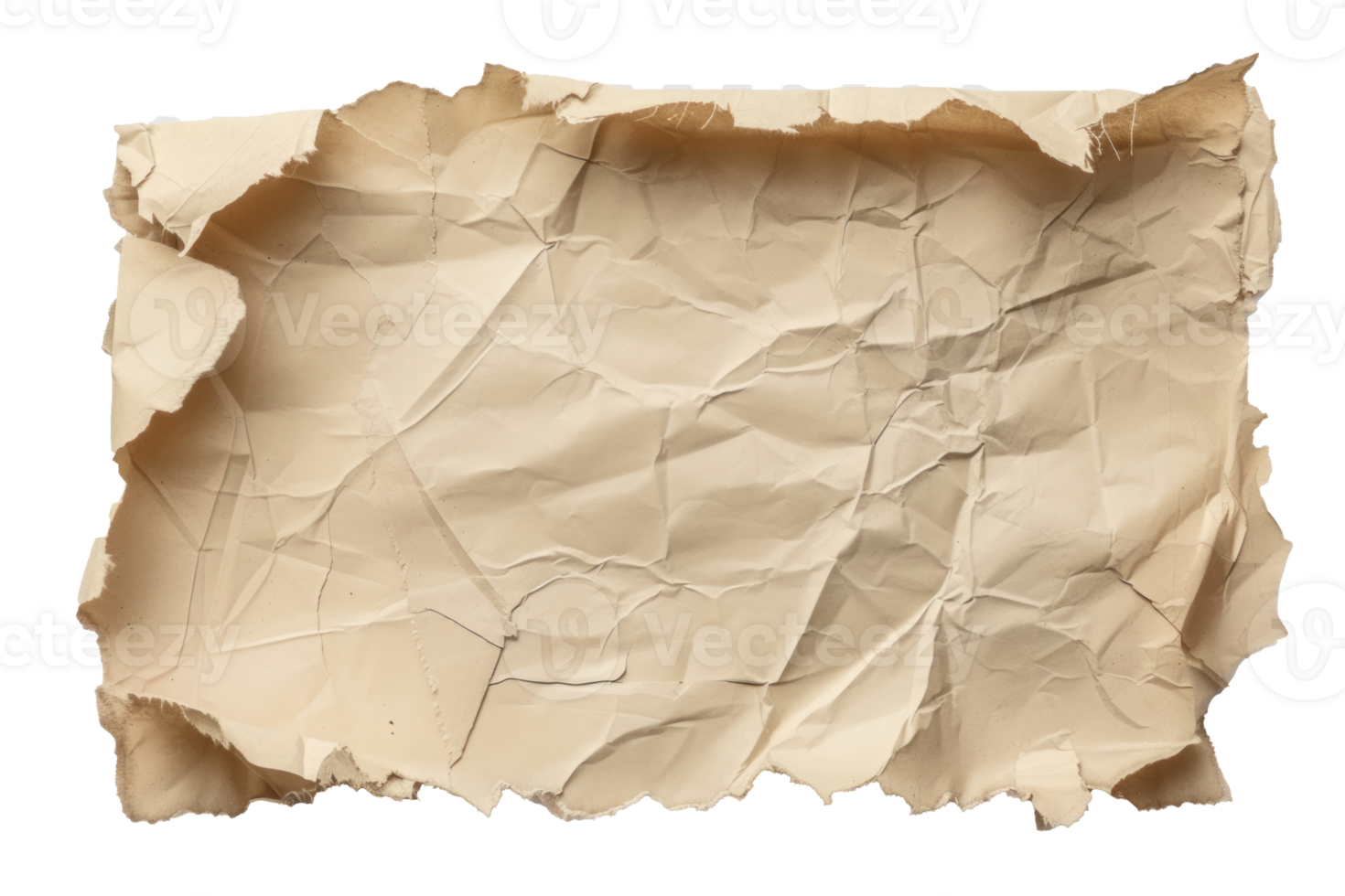 a piece of paper with torn edges transparent background png