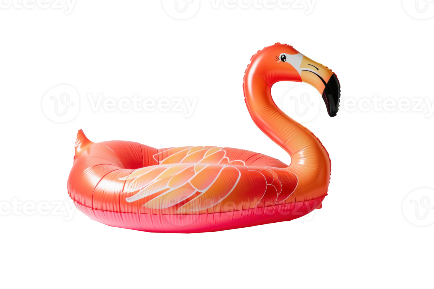 a flamingo swimming pool float on a transparent background png