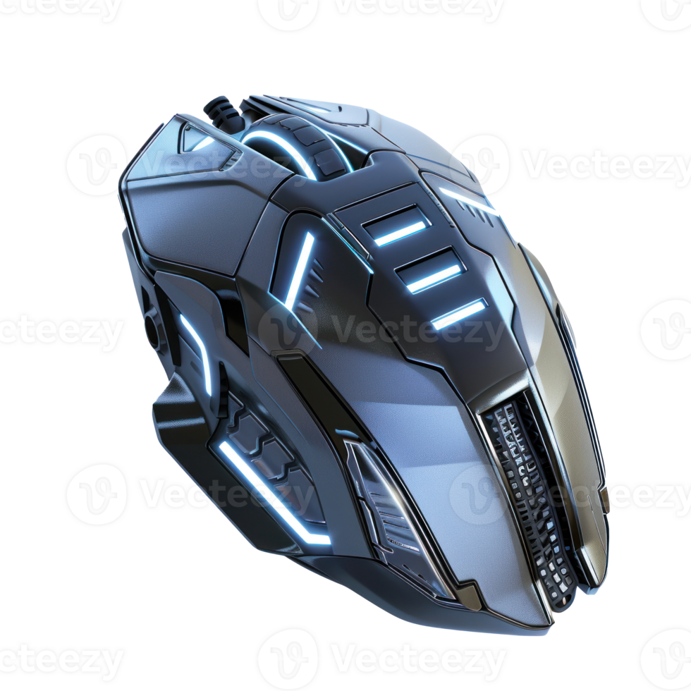 a black computer mouse on transparent background png
