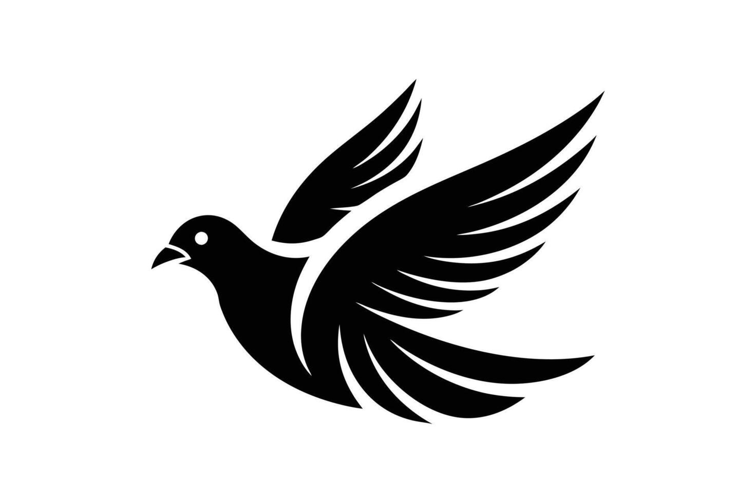 Bird art cartoon, clipart, and line art design for printables vector