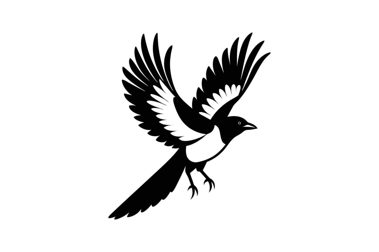 Bird illustration cartoon, clipart, and line art for digital and print designs vector