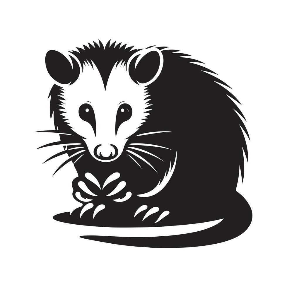 Possum silhouette vectors illustration
