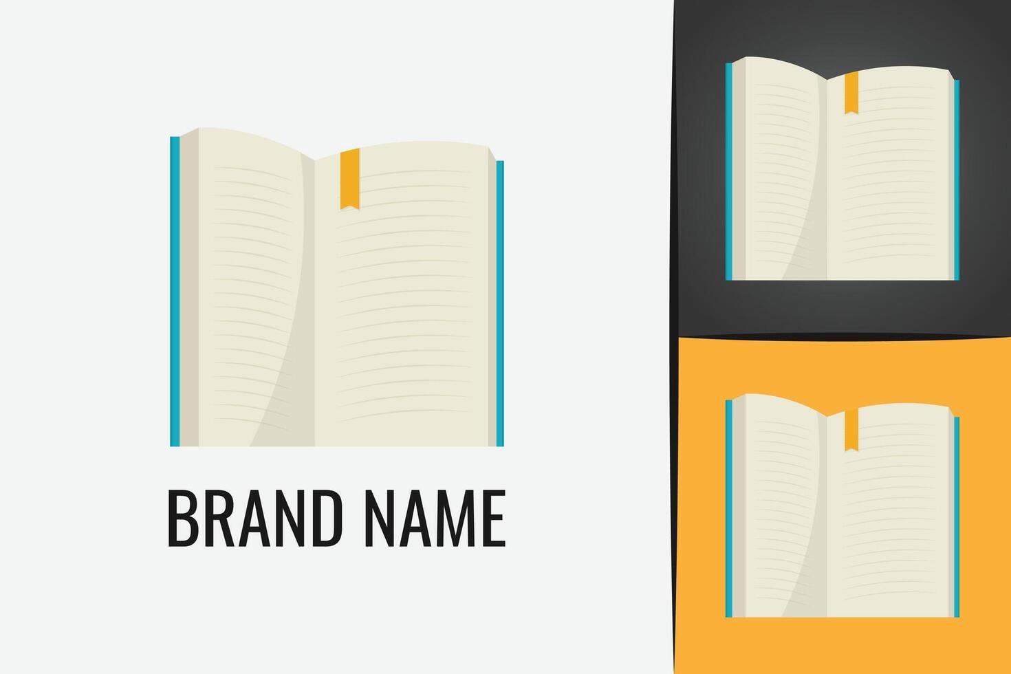 Audio Book store logo education Digital library. Literature emblem. knowledge logotype symbol vector