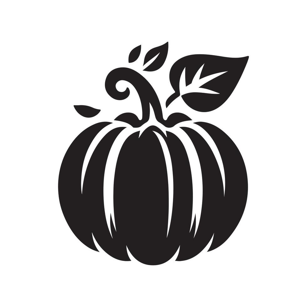 Pumpkin silhouette vectors illustration